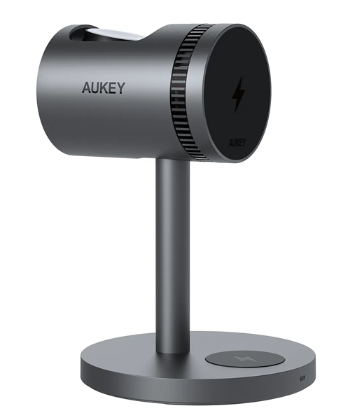 ワイヤレス充電器 MagSafe対応 Qi2 MagFusion 3-in-1 Pro 冷却機能搭載 15W グレー