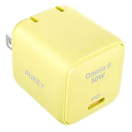 USB充電器 Omnia II 30W PD対応 折りたたみ式 [USB-C 1ポート] イエロー