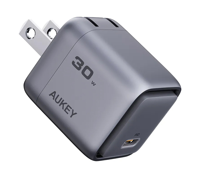 USB充電器 Comet 30W PD対応 折りたたみ式 [USB-C 1ポート] グレー