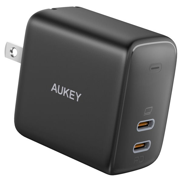 USB充電器 Swift Duo 40W PD対応 折りたたみ式 [USB-C 2ポート] ブラック