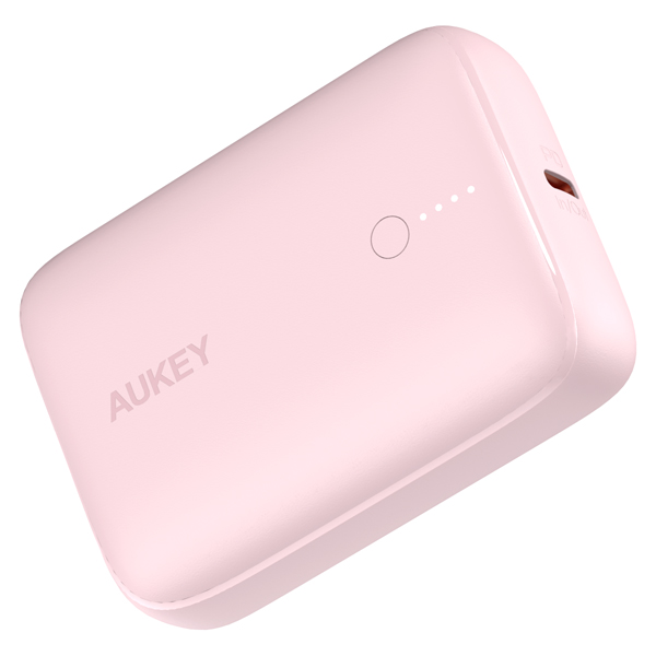 モバイルバッテリー Basix Mini 10000mAh PD20W対応 [USB-A 1ポート/USB-C 1ポート]出力 ピンク
