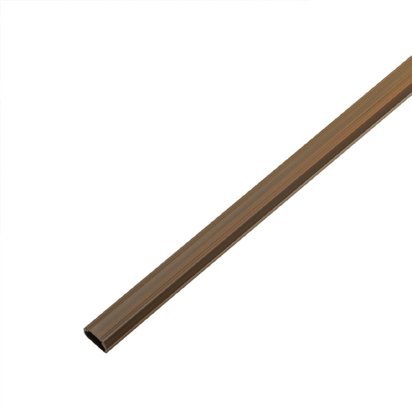 壁用フラットモール ストレート両面テープ付1m 幅17mm 木目