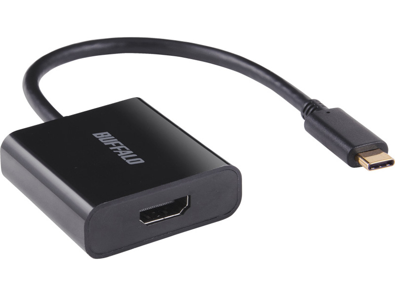 ディスプレイ変換アダプタ USB Type-C - HDMI ブラック