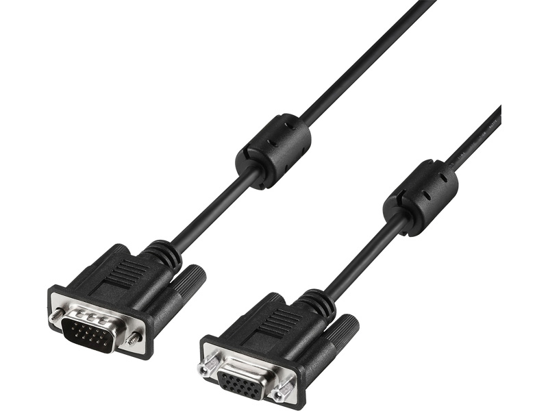 ディスプレイ延長ケーブル D-sub15pin 3m ブラック