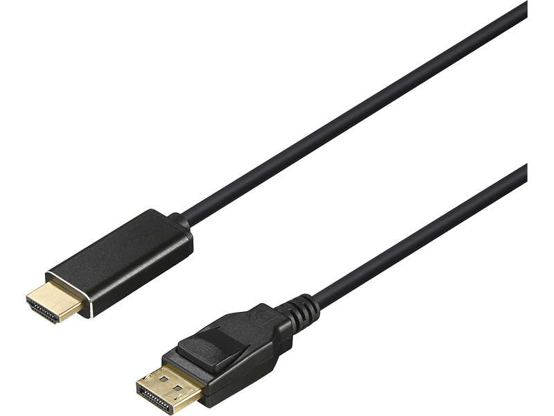 DP-HDMI変換ケーブル 2m ブラック