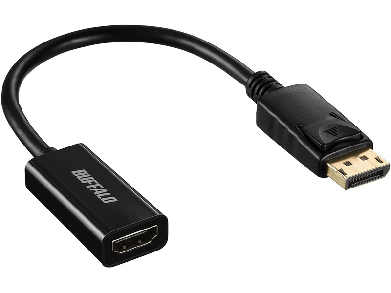 DisplayPort-HDMI変換アダプタ ブラック