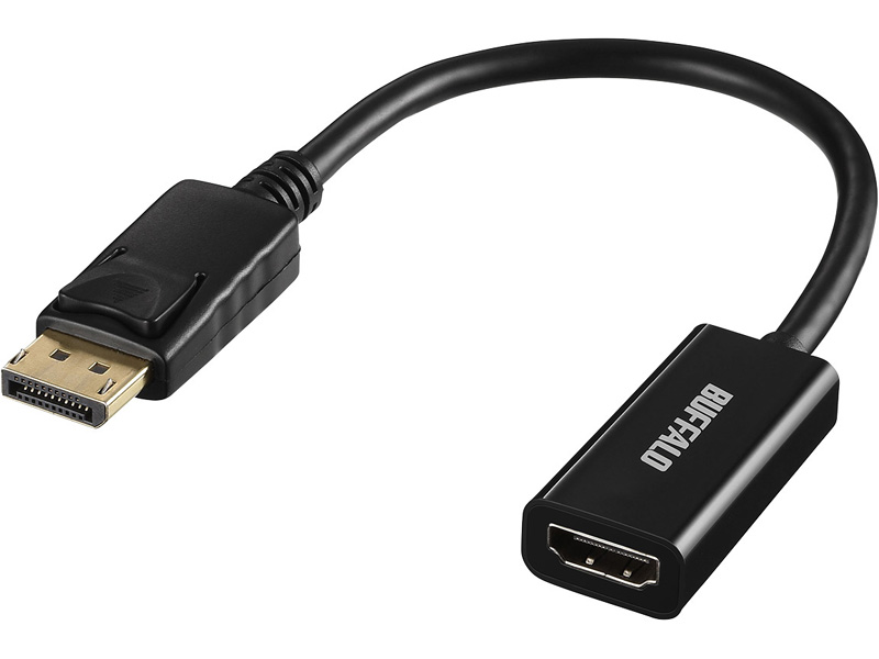 DisplayPort-HDMI変換アダプタ ブラック