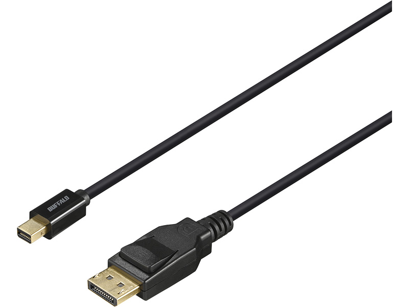 DPケーブル DPver1.2a認証品 minDP-DP 2m ブラック