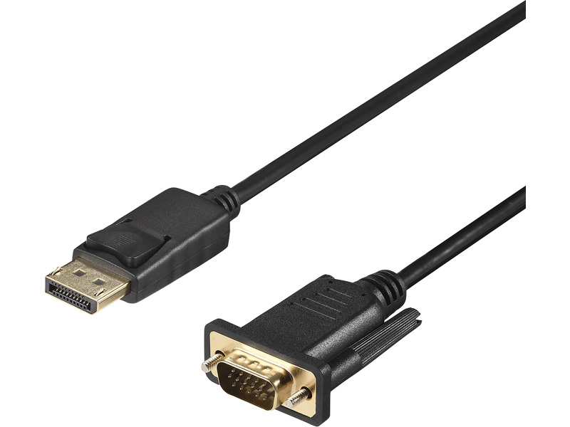DP-VGA 変換ケーブル 2m ブラック