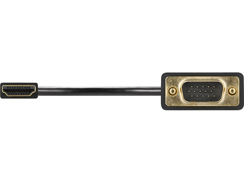 HDMI to VGA変換ケーブル 1m ブラック