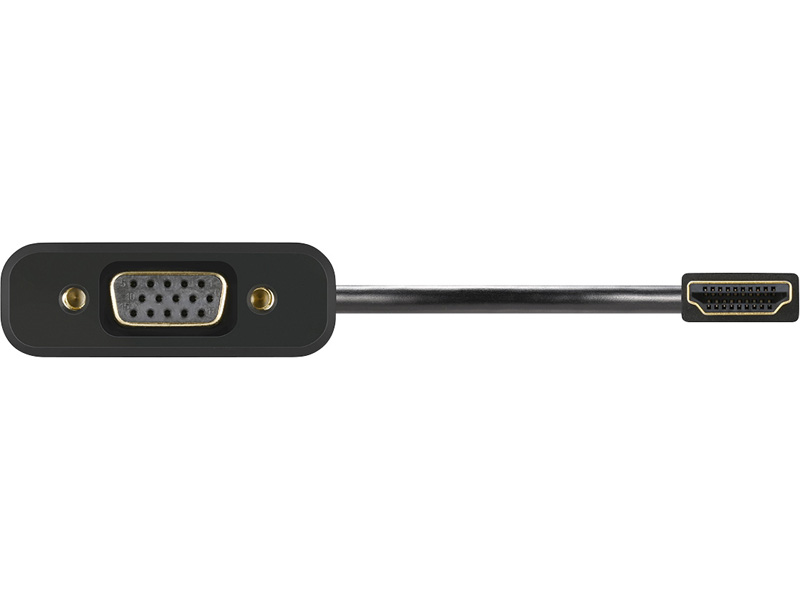 HDMI to VGA変換アダプター 0.15m ブラック