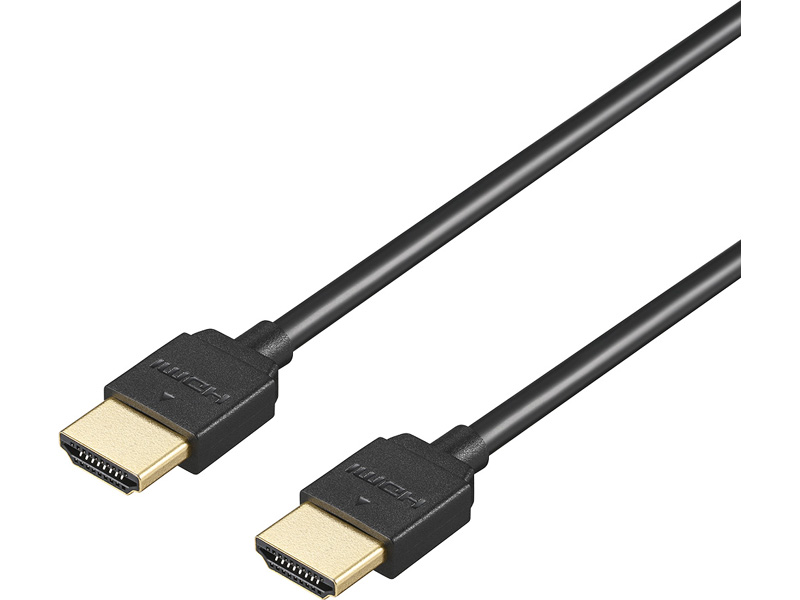 HighSpeed HDMIケーブル やわらかタイプ 1.5m ブラック