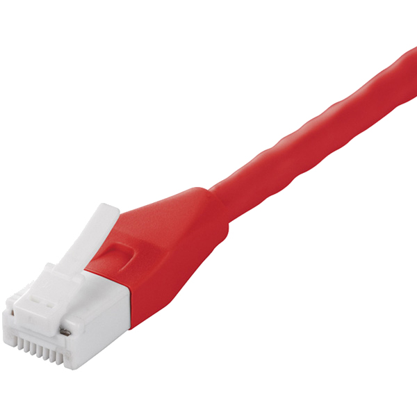 ツメの折れないCat5e LANケーブル 2m レッド