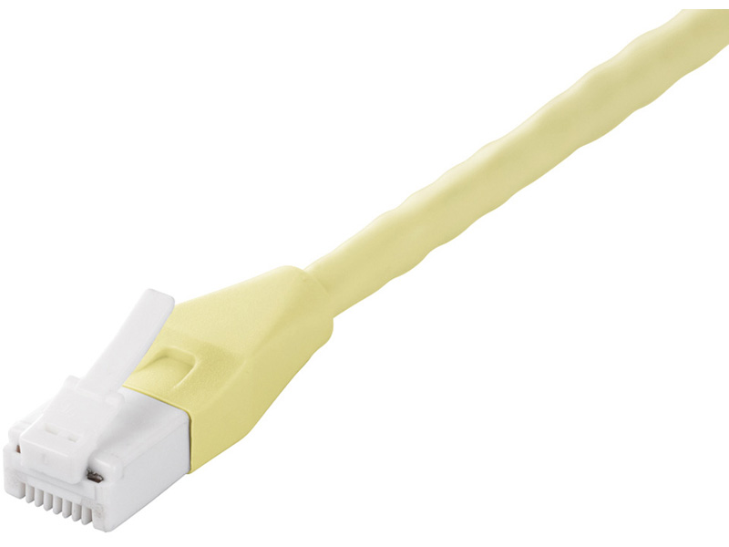 ツメの折れないCat5e LANケーブル 2m ライトイエロー