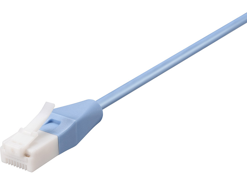 ツメ折れないCat5e LANケーブル やわらか 15m ブルー