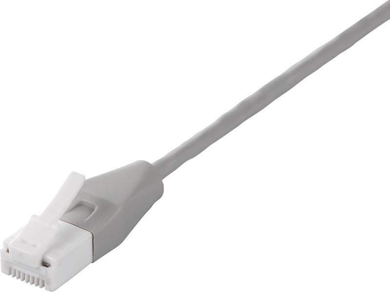 ツメ折れないCat5e LANケーブル やわらか 2m ライトグレー