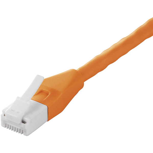 ツメの折れないCat6 LANケーブル 2m オレンジ