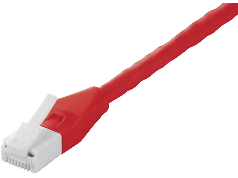 ツメの折れないCat6 LANケーブル 7m レッド