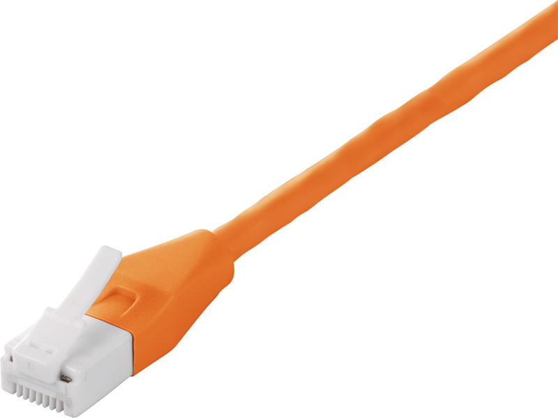 ツメ折れないCat6 LANケーブル やわらか 5m オレンジ
