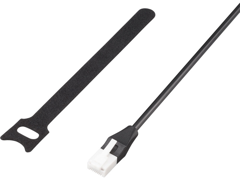 ツメ折れないCat6 LANケーブル 結束バンド付 0.3m ブラック