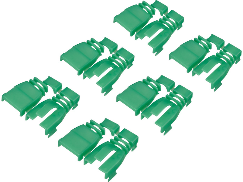 後付け用コネクター保護カバー6個入り グリーン