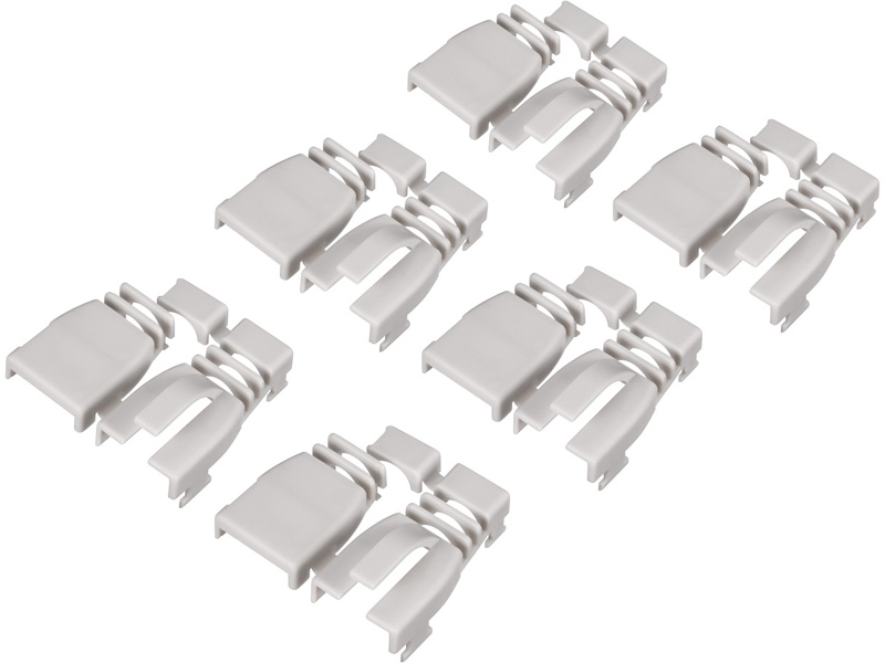 後付け用コネクター保護カバー6個入り ライトグレー