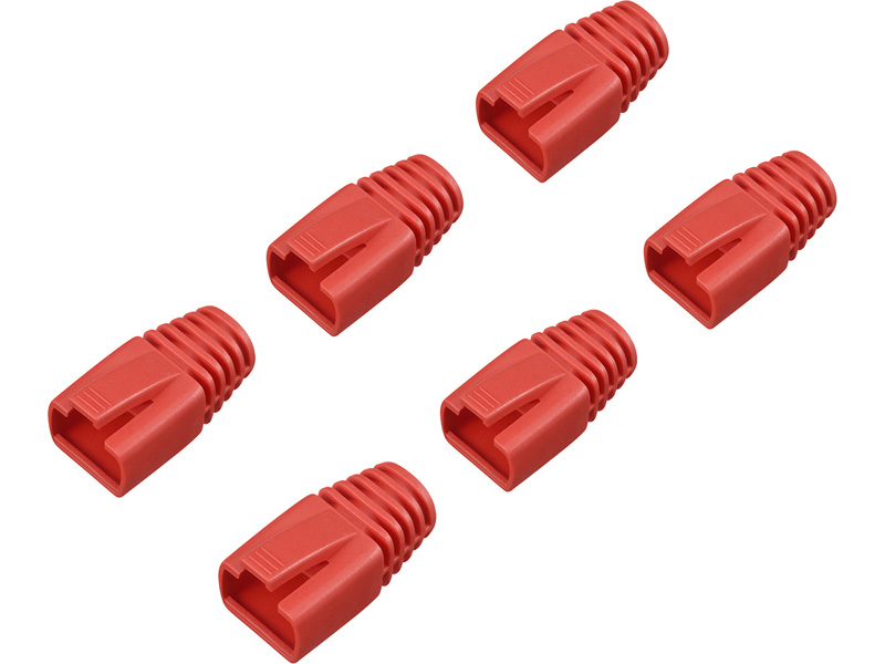 先付け用コネクター保護カバー6個入り レッド
