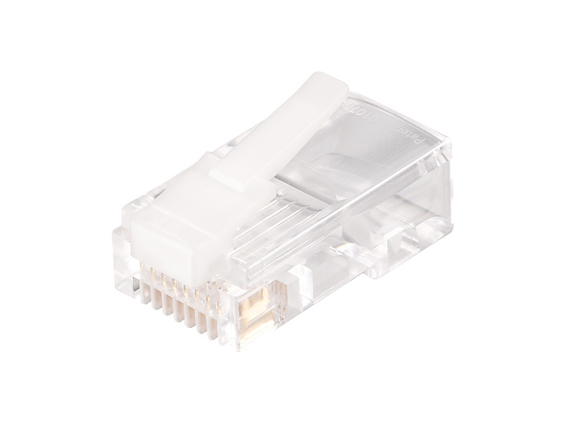 ツメの折れないLANコネクター Cat5e フラット用 10個入り