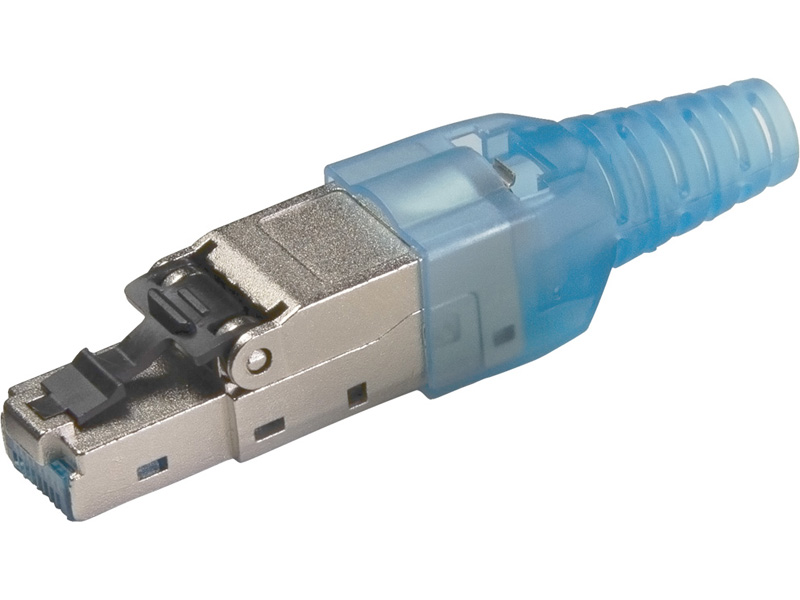Cat6A用STPタイプLANコネクター（工具不要）