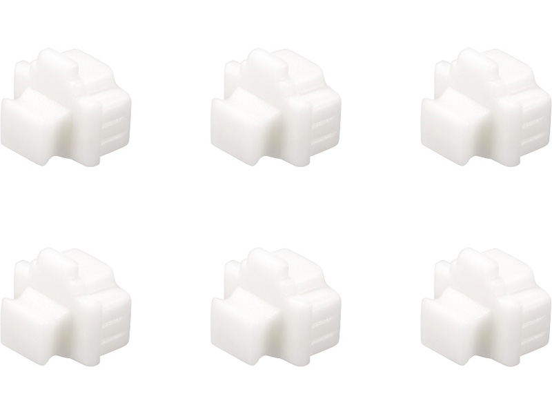 LANポートカバー 6個入り ホワイト