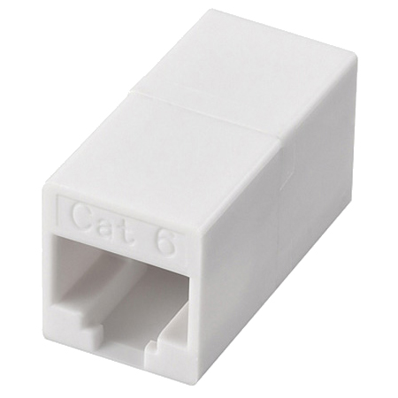 RJ45中継コネクタ Cat6