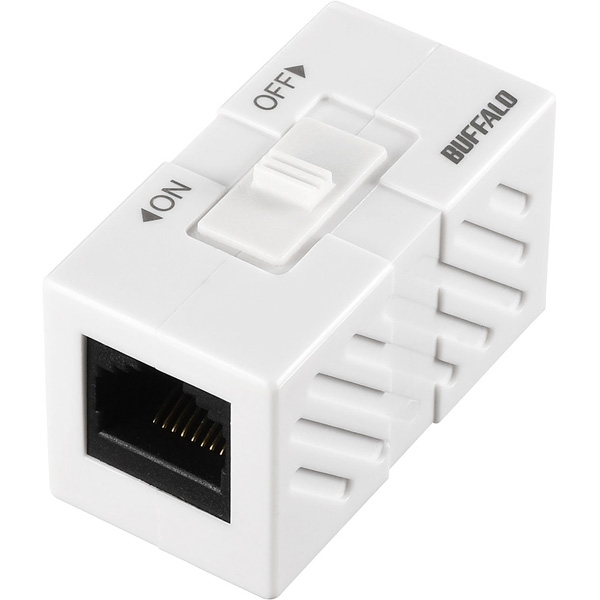 RJ45スイッチ付き中継コネクター