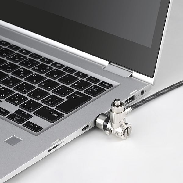 シリンダー錠タイプワイヤーロック 3種スロット対応マスターキー仕様