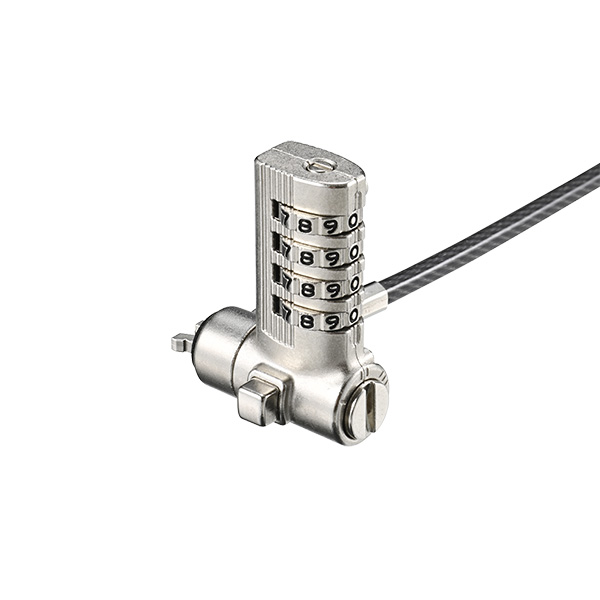 4桁ダイヤル錠+ワイヤー付