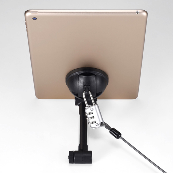 タブレット用セキュリティロック（吸盤式スタンド機能付き）