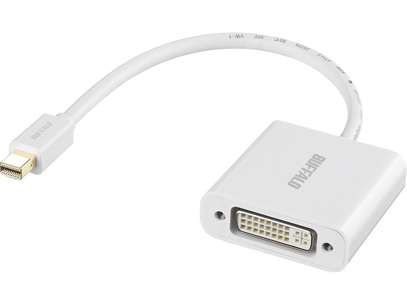 miniDisplayPort-DVI変換アダプタ ホワイト