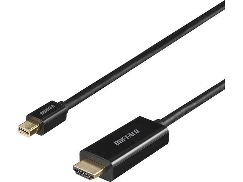 miniDP-HDMI 変換ケーブル 1m ブラック