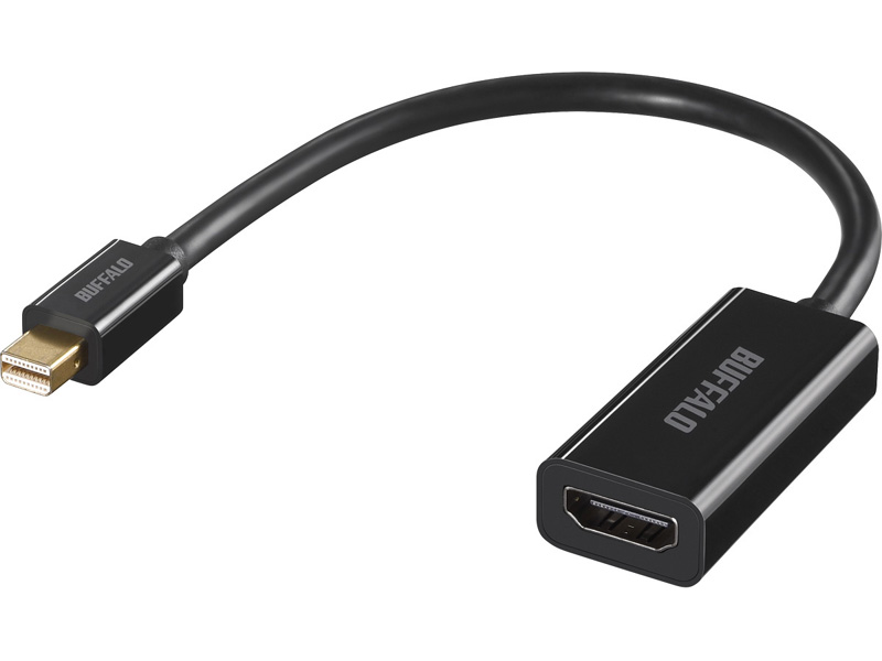 miniDisplayPort-HDMI変換アダプタ ブラック