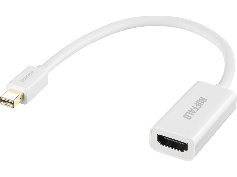 miniDisplayPort-HDMI変換アダプタ ホワイト