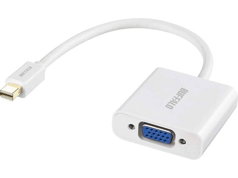 miniDisplayPort-VGA変換アダプタ ホワイト