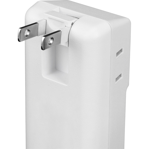 コンセント付きAC充電器 USB×2 2.4A ホワイト