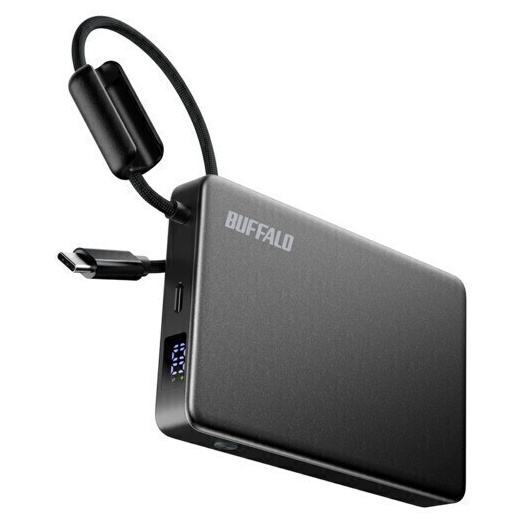 半固体モバイルバッテリー 10000mAh 30W ブラック