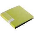 CD&DVDファイルケース ブックタイプ 12枚収納 グリーン