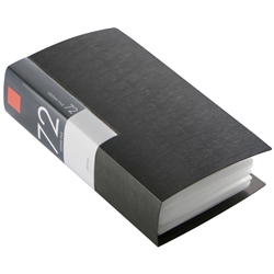 CD&DVDファイルケース ブックタイプ 72枚収納 ブラック