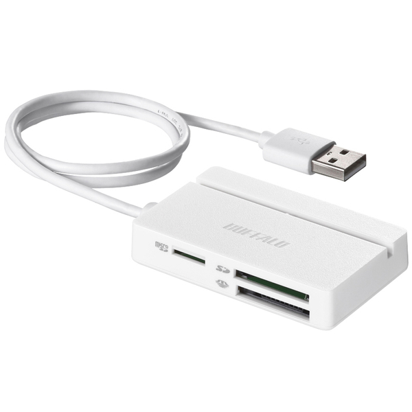 USB2.0 マルチカードリーダー/ライター スタンダードモデル ホワイト