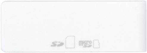 どっちもUSBカードリーダー/ライター どっちもUSBコネクター採用 ホワイト