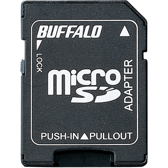 microSDカード→SDカード変換アダプター