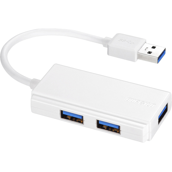 USB3.0 バスパワー 3ポート ハブ ホワイト