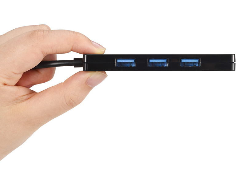 USB3.1（Gen1） Type-C 4ポート バスパワーハブ ブラック