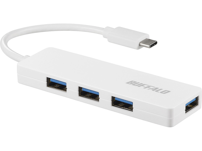 USB3.1（Gen1） Type-C 4ポート バスパワーハブ ホワイト
